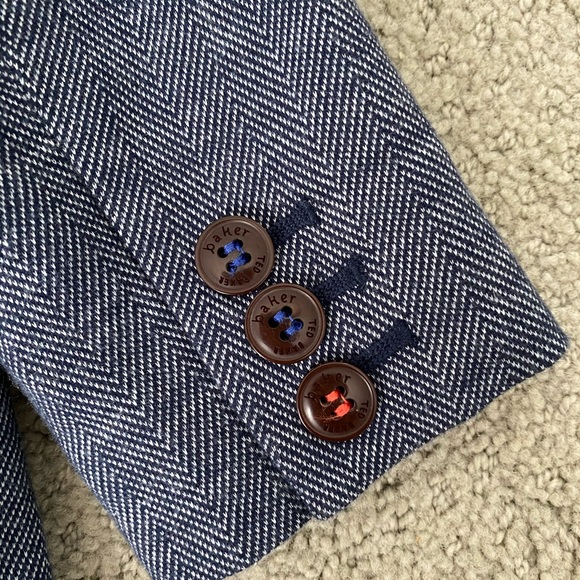 Baker by Ted Baker 6-12 month herringbone blazer - Picture 6 of 8